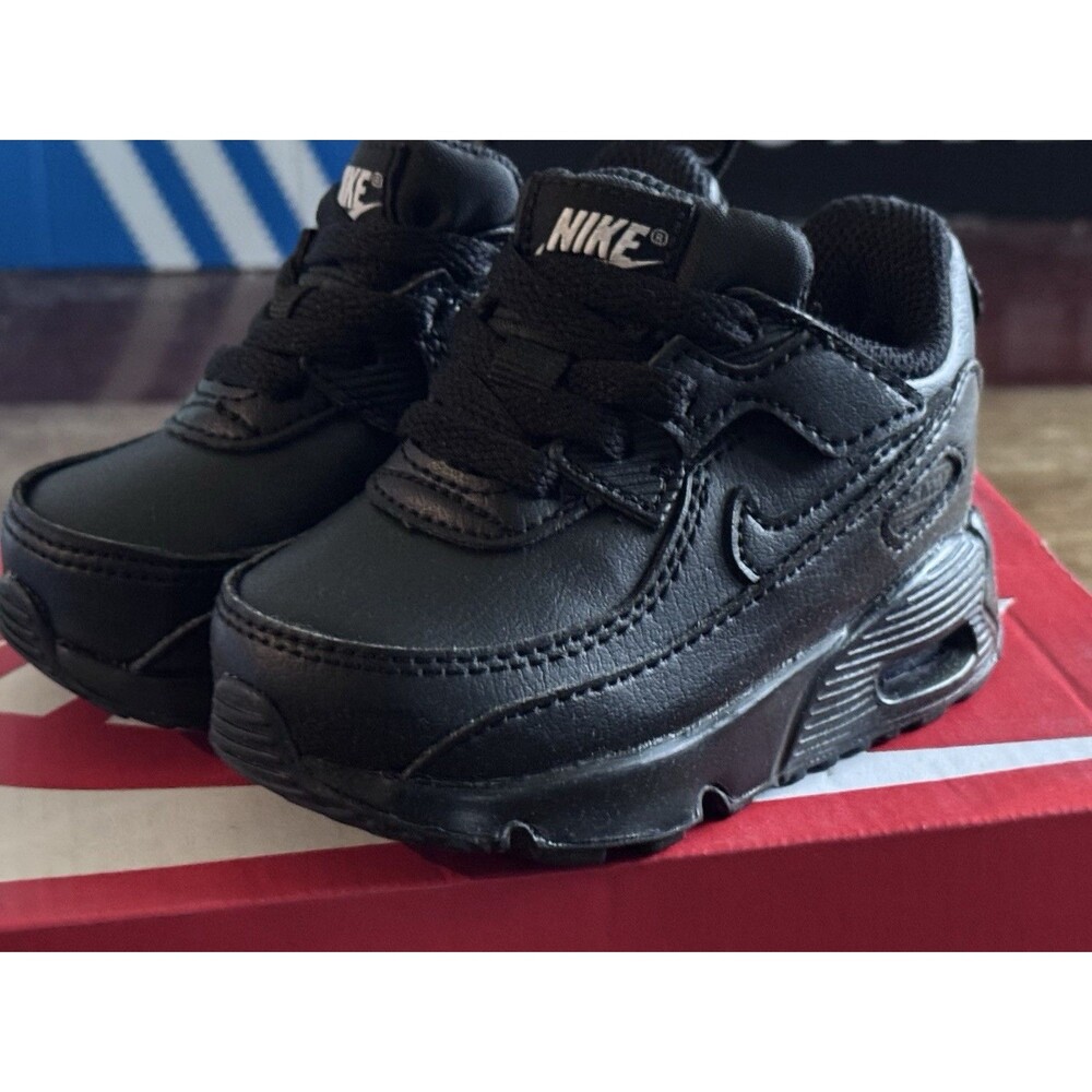 Toddler Size 4C Nike Air Max 90 EasyOn TD Black White IH1418-028